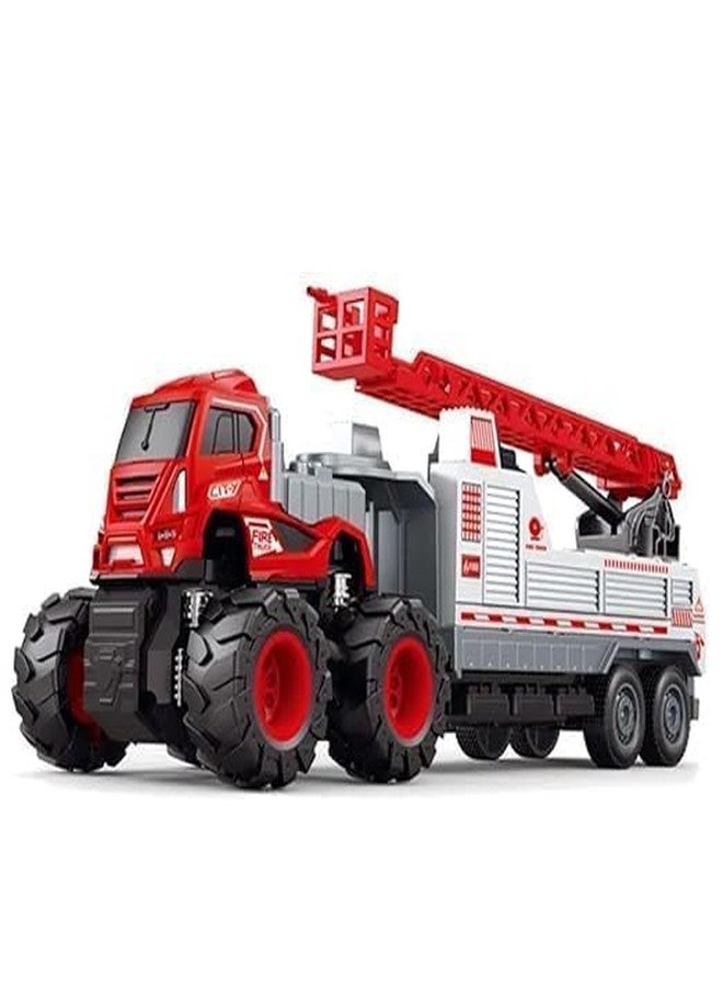CIRBOX 1:43 Metal Toys Alloy Diecast Truck Set Toy, Diecast Miniature Car Model Best Birthday Gift for Kids (Water & Fire Truck), Multicolor - Image 4